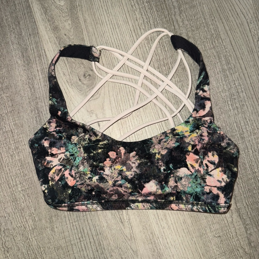 Floral Strappy Women's Bralette Lululemon size 2